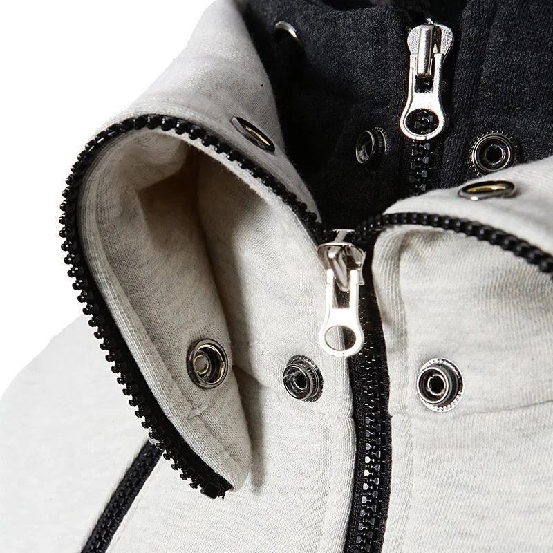 Men's Slim Fit Zip-Up Hoodie Cardigan