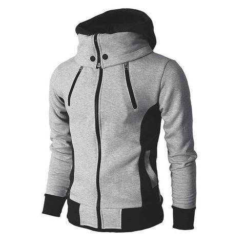 Men's Slim Fit Zip-Up Hoodie Cardigan