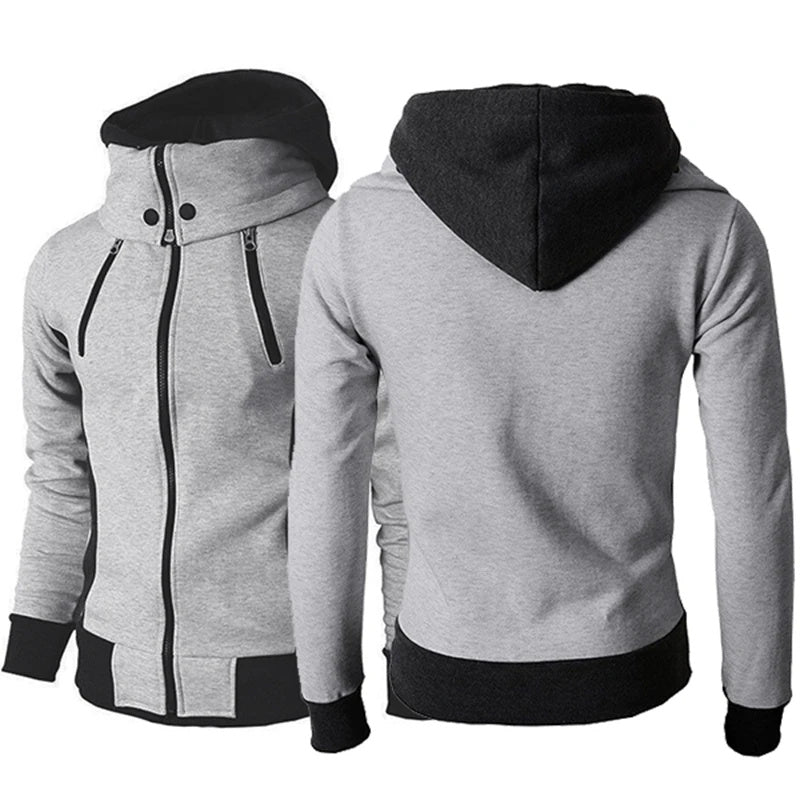Men's Slim Fit Zip-Up Hoodie Cardigan
