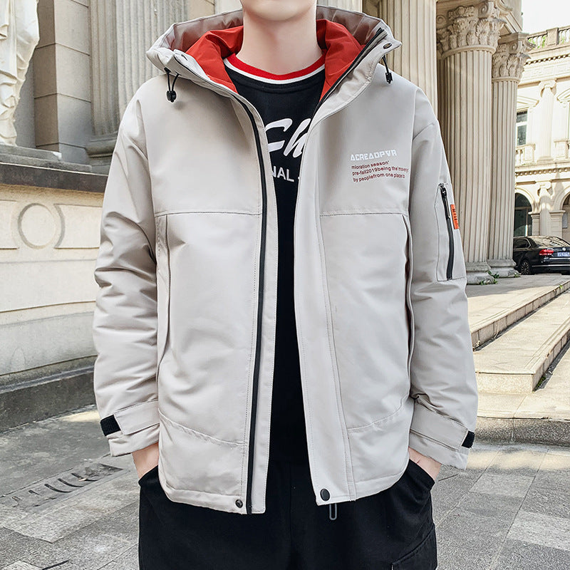 New, warm, thick coat. Keeps you snug in cold weather.