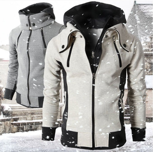 Men's Slim Fit Zip-Up Hoodie Cardigan
