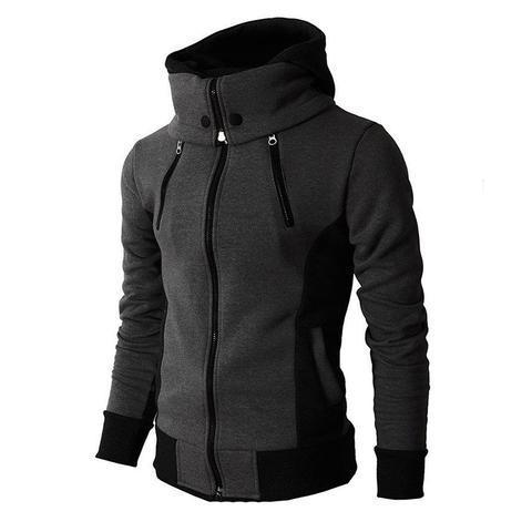 Men's Slim Fit Zip-Up Hoodie Cardigan
