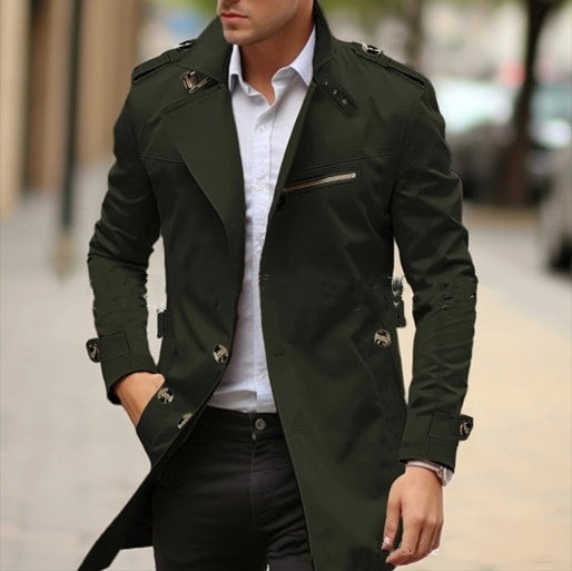Men's Plus Size Mid-Length Autumn Jacket