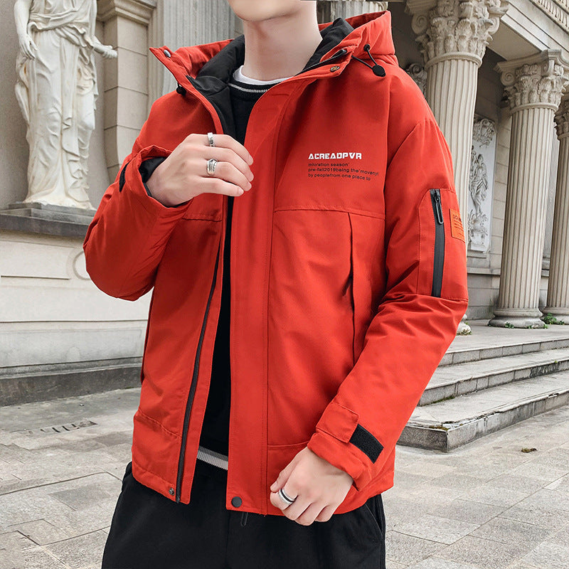New, warm, thick coat. Keeps you snug in cold weather.