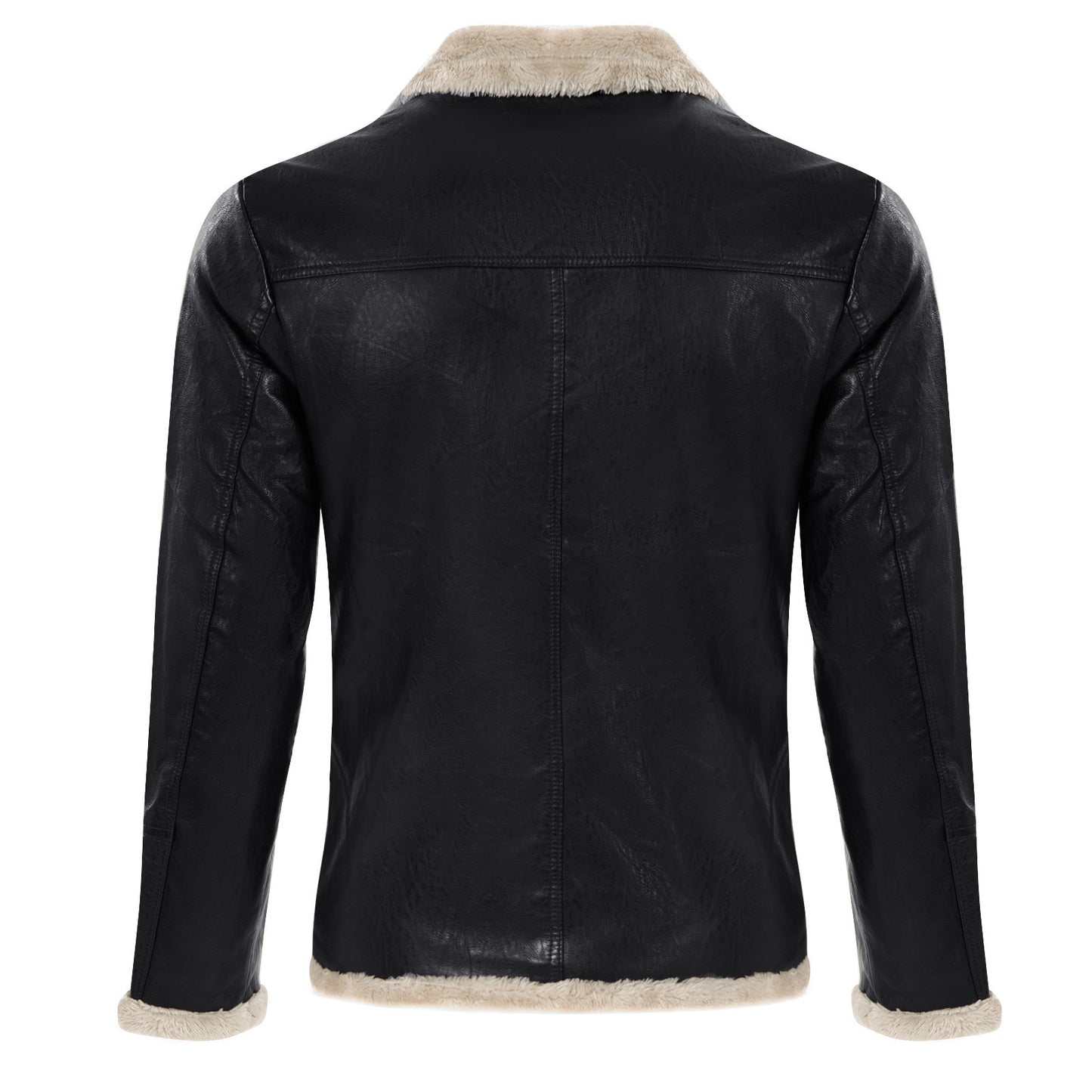PU Leather Men's jacket Winter Warm