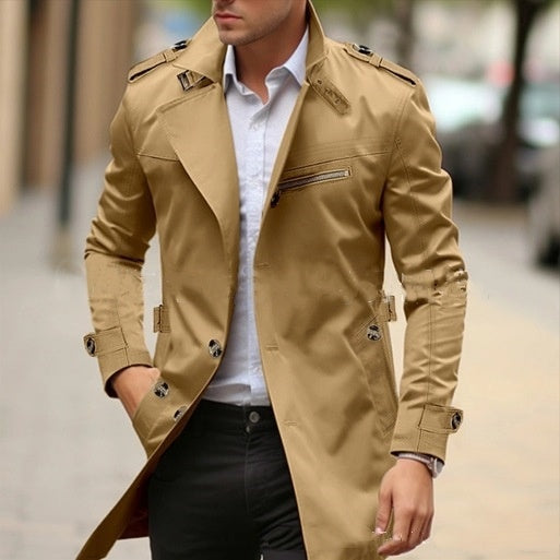 Men's Plus Size Mid-Length Autumn Jacket